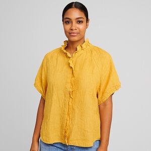 Finley Yellow Button Down Shirt